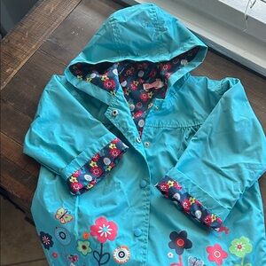 Floral Hooded Raincoat for Kids